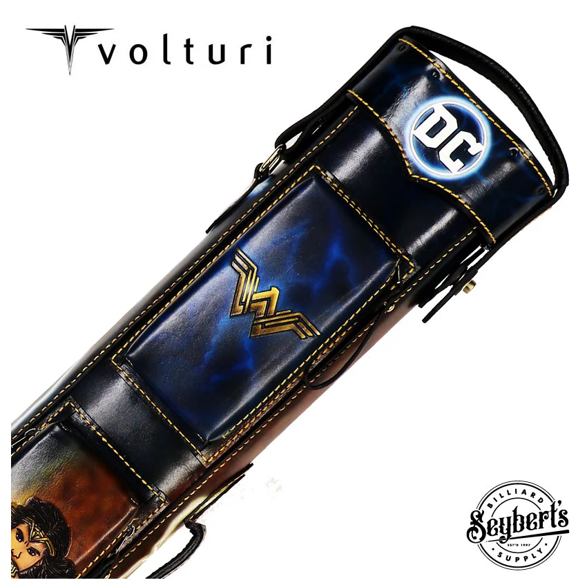 Volturi Custom Wonder Woman 4x8 Hard Pool Cue Case - VCWW4X8